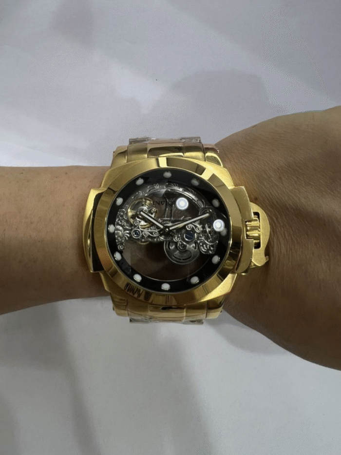 Coallition force AUTOMÁTICO ouro 18K - detalhe preto - Imagem 2