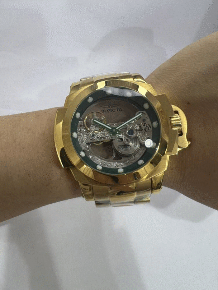 Coallition force AUTOMÁTICO ouro 18K - detalhe verde - Imagem 6