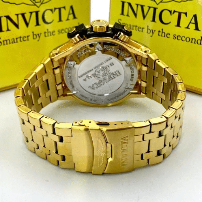 Hybrid Iron Man - dourado e preto - Pulseira de aço - À PROVA D'ÁGUA - cod85 - Imagem 5