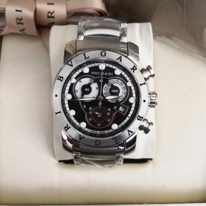 Relógio Bvlgari CH-45S prata/preto