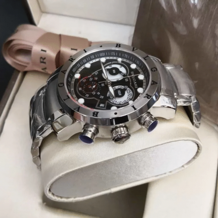 Relógio Bvlgari CH-45S prata/preto - Imagem 4