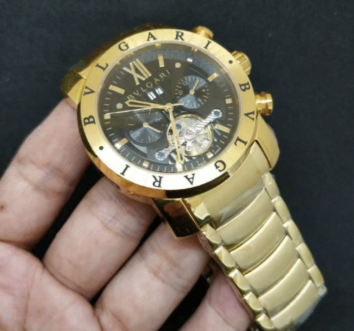 Relógio Bvlgari Iron Man – Gold / preto