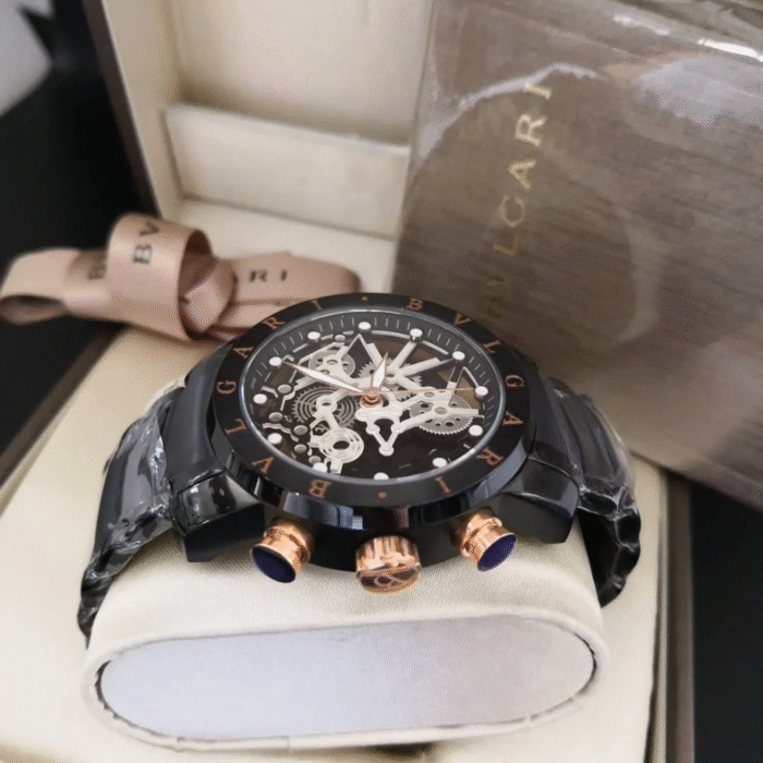 Relógio Bvlgari New Skeleton Black - Imagem 3