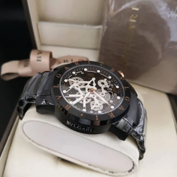 Relógio Bvlgari New Skeleton Black - Imagem 4