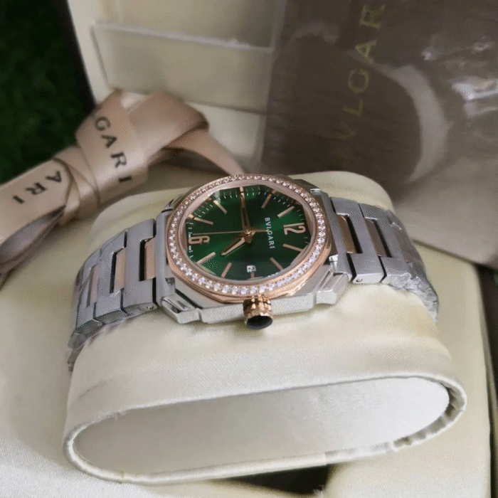 Relógio Bvlgari Octo Cravejado / verde - Imagem 3