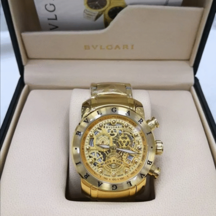 Relógio Bvlgari Skeleton dourado - Imagem 3