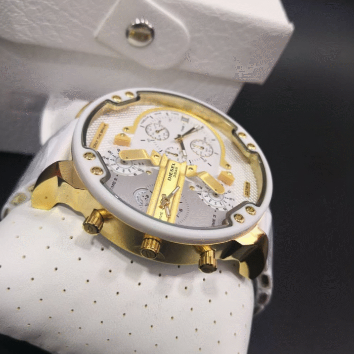 RELÓGIO DIESEL BRANCO / DOURADO - Imagem 4