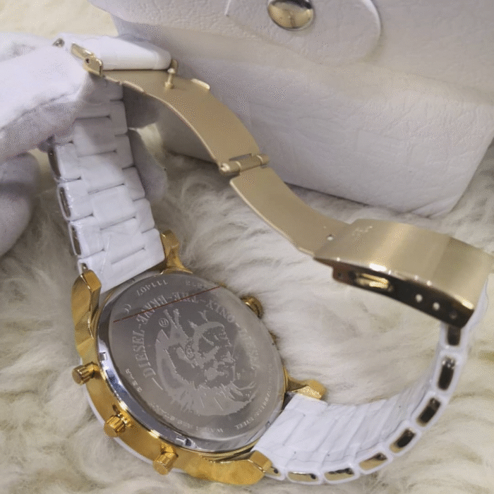 RELÓGIO DIESEL BRANCO / DOURADO - Imagem 5