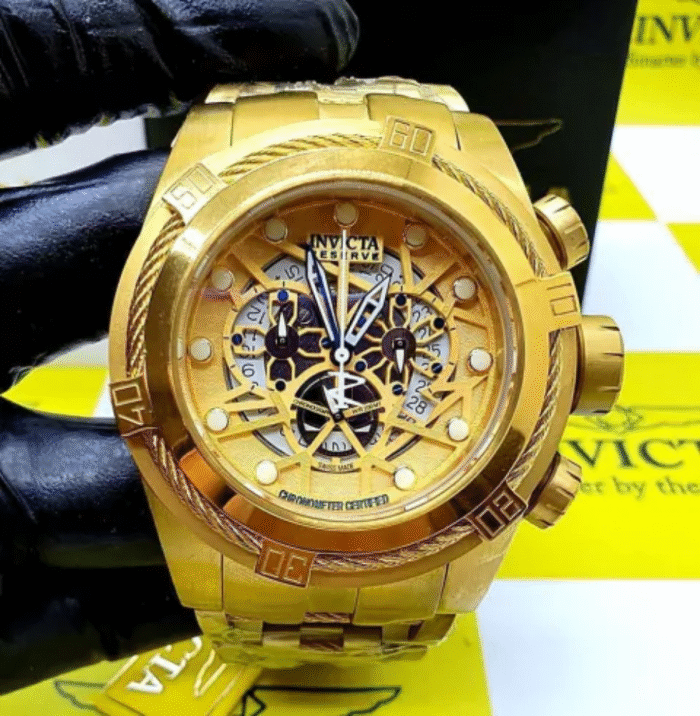 Relógio Invicta Zeus Bolt Skeleton - Dourado